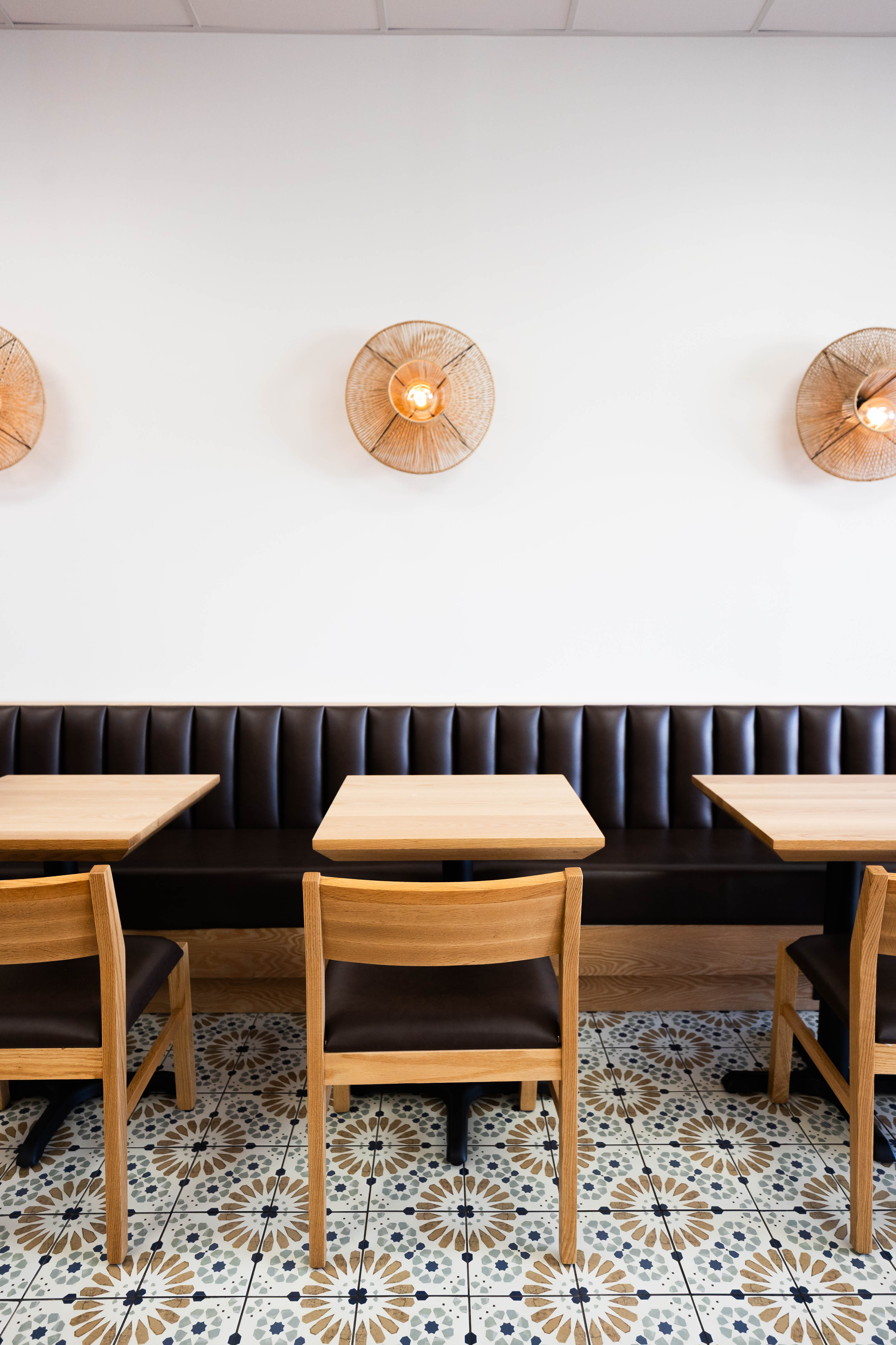 Xurro interior — cozy booth seating