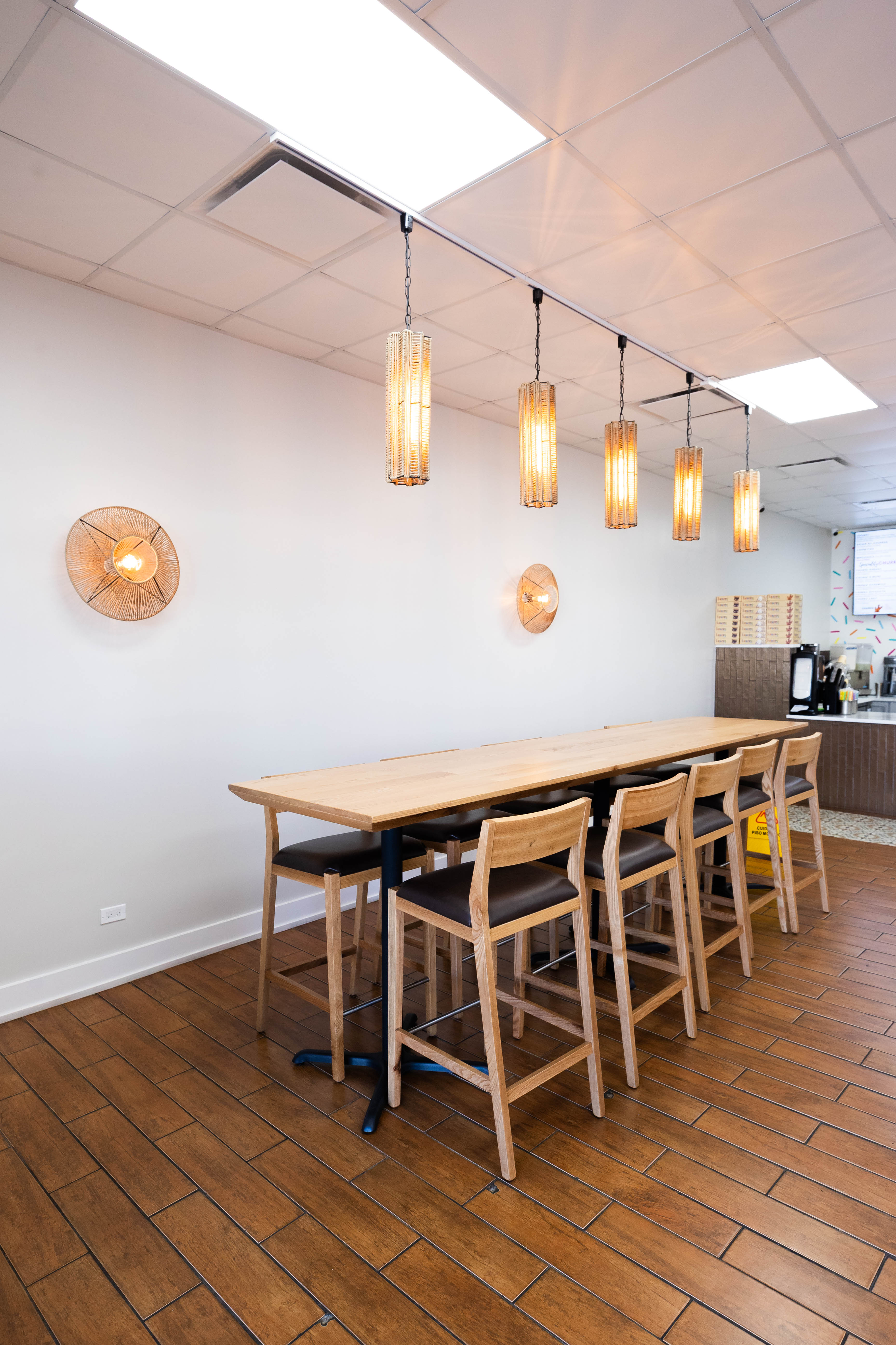 High top seating area at Xurro