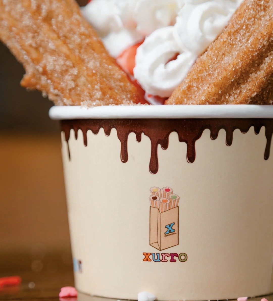 Xurro churro sundae in branded cup